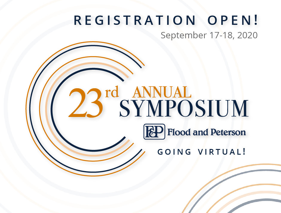 23rd Annual Flood and Peterson Symposium – Going Virtual!